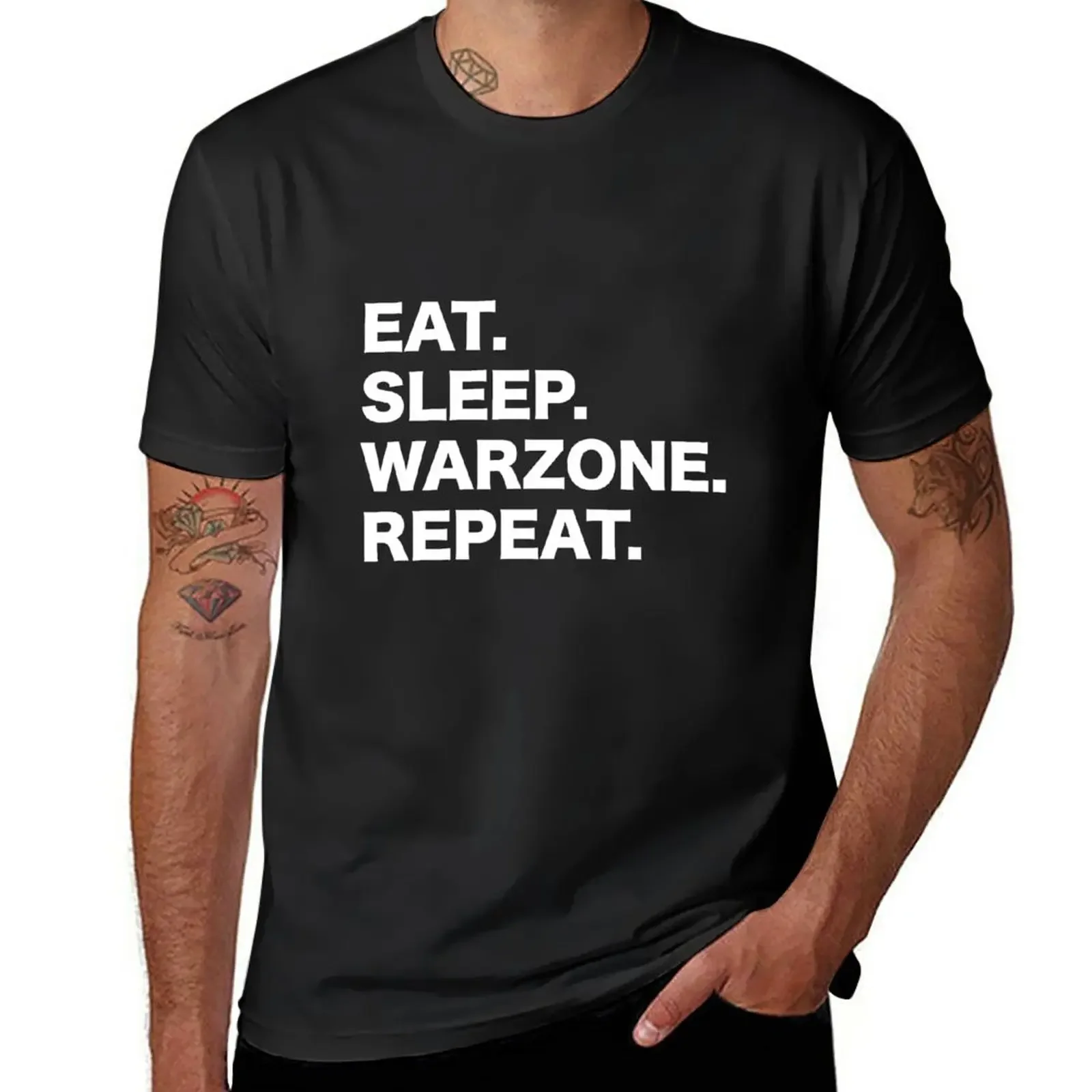 Eat. Sleep. Warzone. Repeat. T-Shirt summer clothes cute clothes t shirts for men graphic