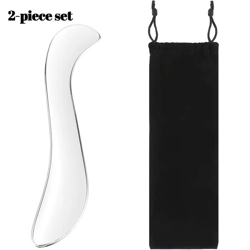 Edelstahl Gua Sha Faszienmesser, Ganzkörper-Massagegerät für Nacken, Schultern, Rücken, Beine, Gesicht und Hände