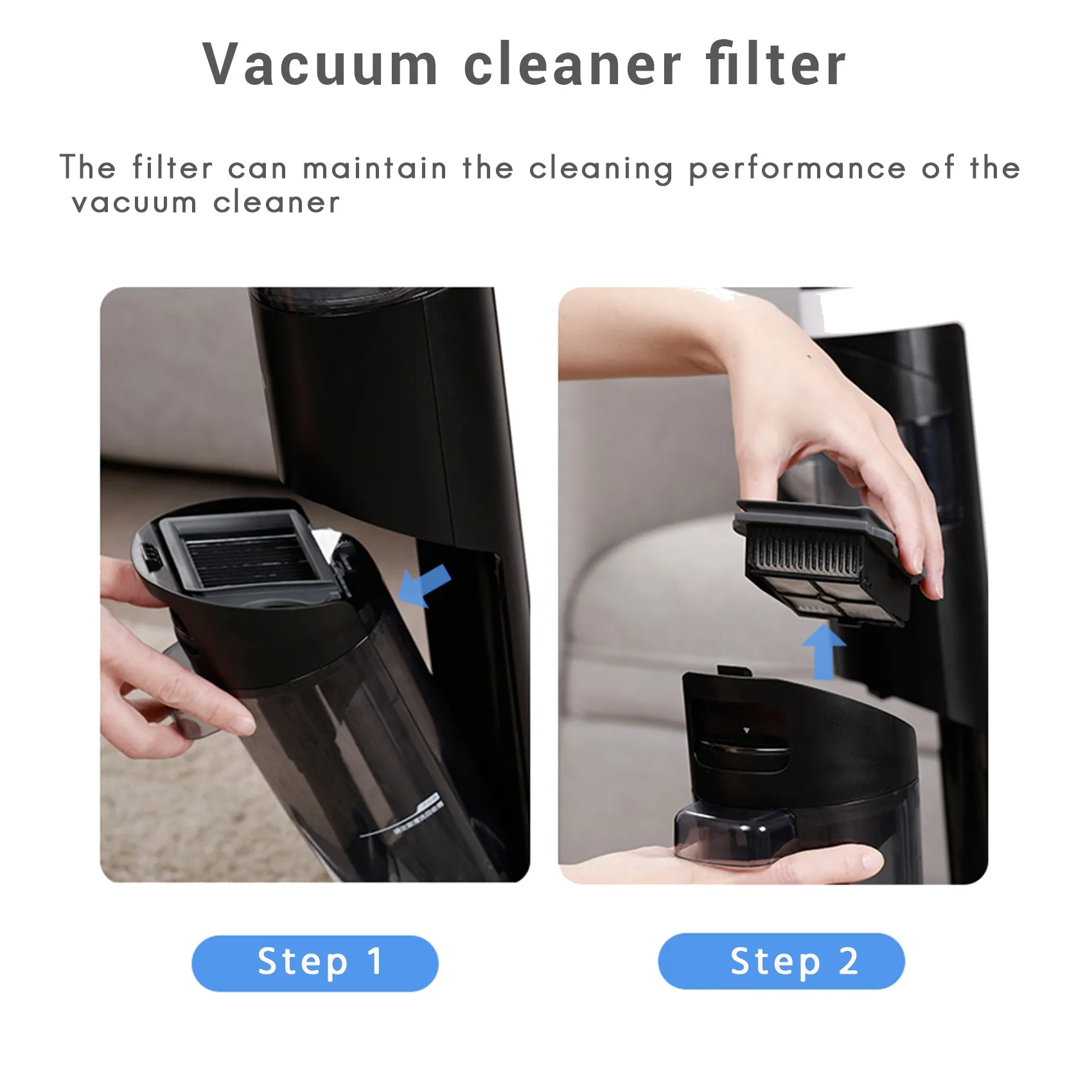 6 Pack Vacuum Replacement Filters for Tineco IFloor 3 and Floor One S3 Wet Dry Cordless Vacuum Cleaner