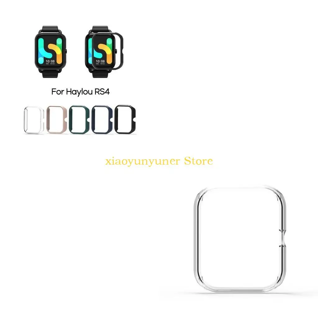 P9JB Hard Screen Protector Case for Haylou RS4 Smartwatch Housing Shell Anti-scratch