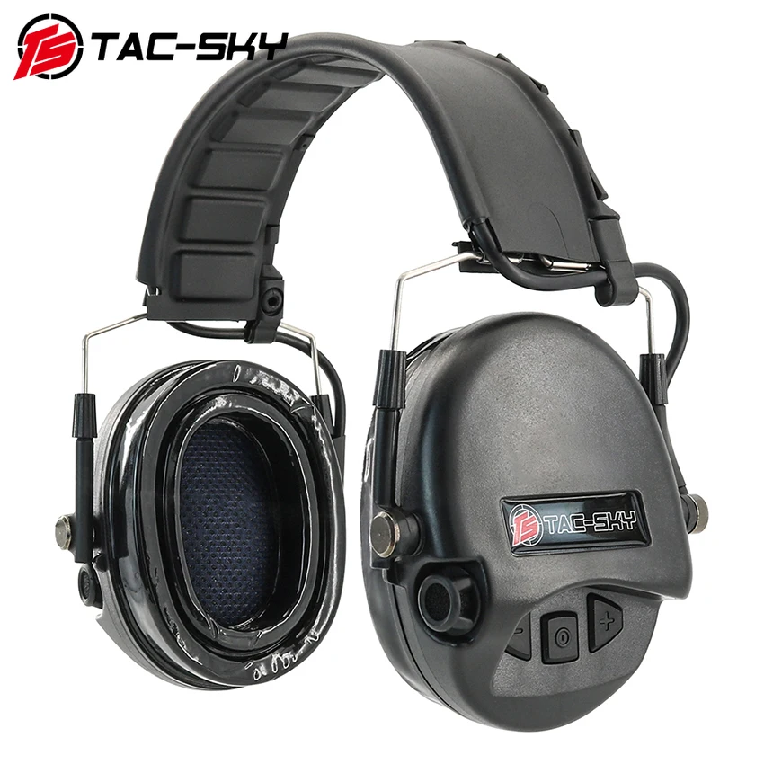 TAC-SKY New TEASORDIN Tactical Headset Noise Cancelling Pickup Active Ear Protection Headphone for Outdoor Hunting Airsoft Sport