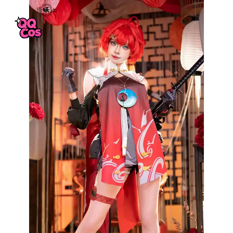 

Wuthering Waves Danjin cosplay Christmas Party Gorgeous Uniform Accessories Props Complete Set QQcos