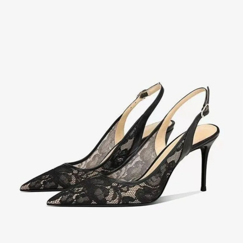 Sandales à Talons Hauts pour Femme, Chaussures de Mariage, à la Mode, Sexy, Stiletto, Nouvelle Collection d'Été