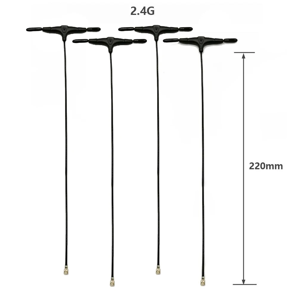 PHISITAL 915 MHz 2,4 GHz T-Typ-Antenne für UFL-Anschluss ELRS EP1 RX, kompatibel mit TBS Crossfire Nano-Empfänger RC FPV Drohne 9