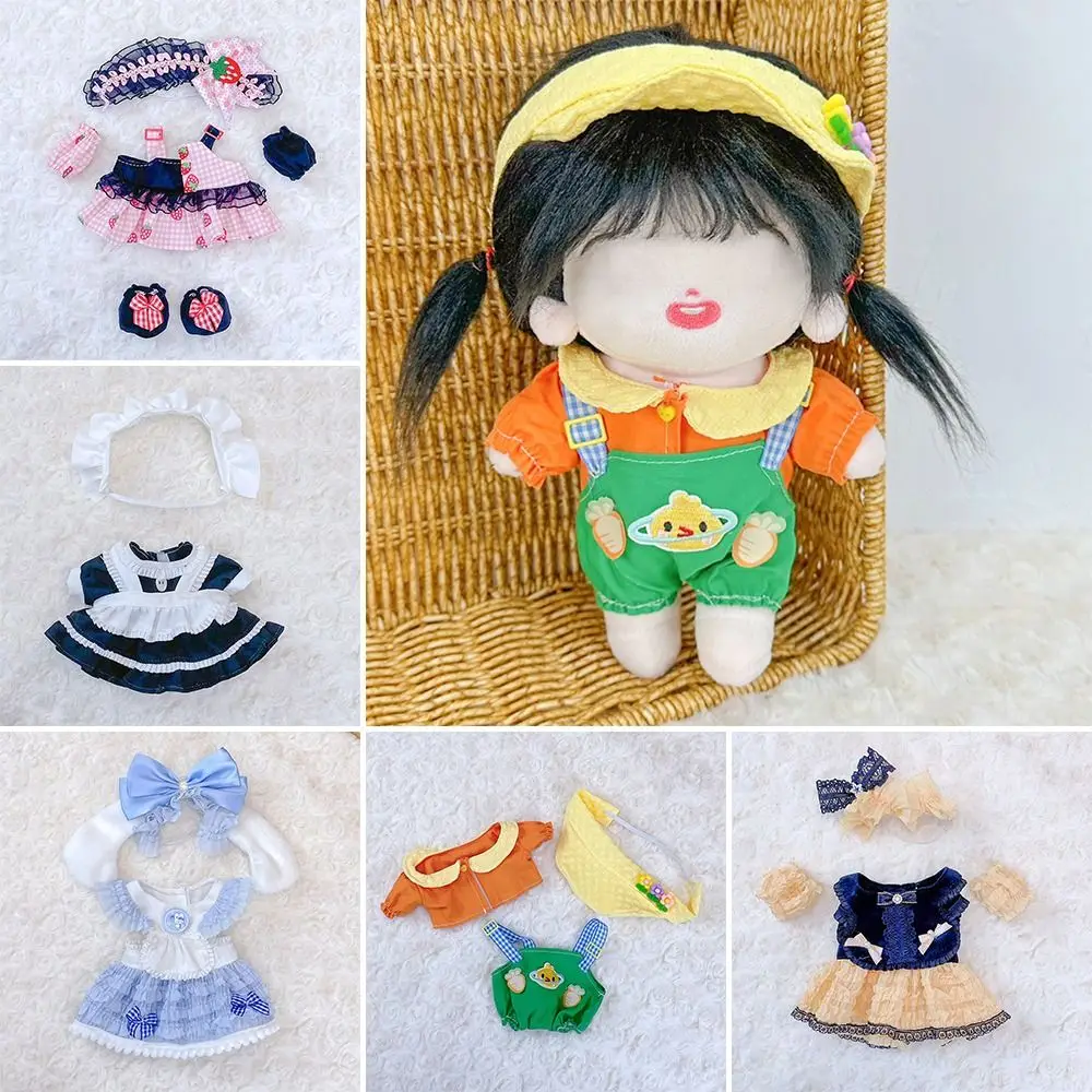 Cute DIY Doll Clothes 20cm Multiple Styles Maidservant Skirt Bubble Skirt Cotton Doll