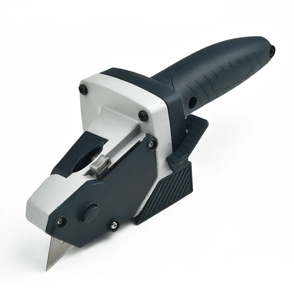 5 Blade Equipped Gypsum Board Cutter for Drywall Foam and Cardboard with Onboard Storage and Measurement Feature