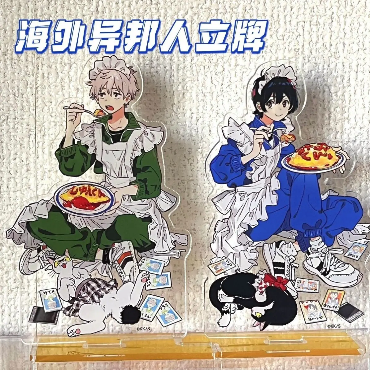 

Not Original Anime Aliens By the Sea Hai Bian De Yi Bang Ren Zhi Hua Shi Yang Qiao Ben Jun Stand Acrylic Holders Fans Gift