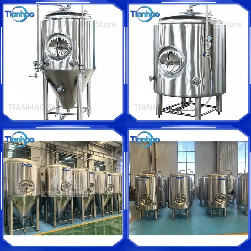 for Beer Brewing Equipment Brewery Plant Fermentation Tank Brite Tank Stainless Steel Homebrew System Craft Beer Making Kit