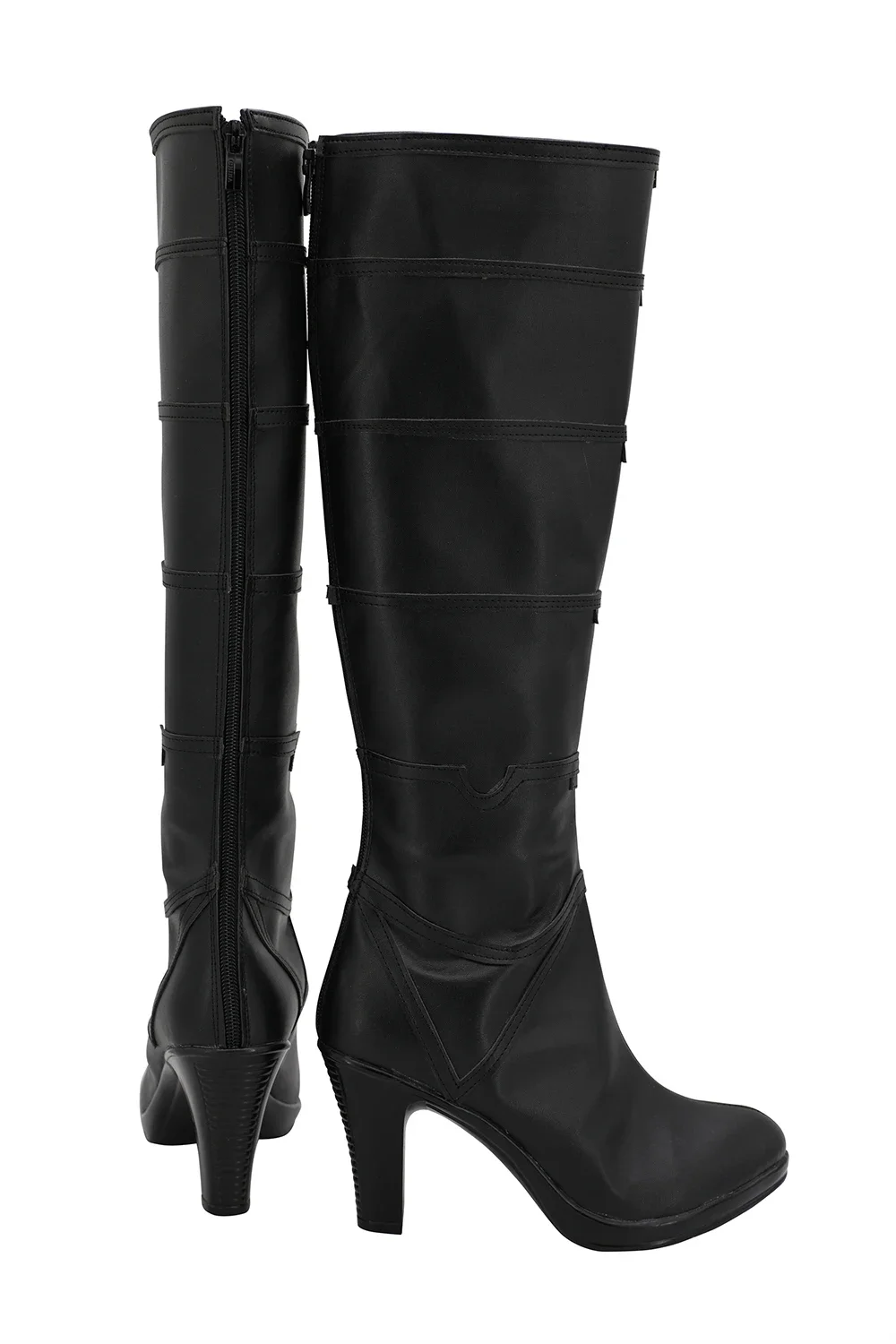 Granblue fantasy sandalphon cosplay stiefel schwarze schuhe mit hohen absätzen nach maß für unisex