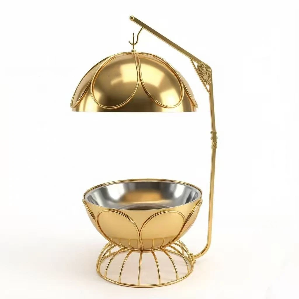 Stainless Steel Globe Hanging Buffet Chafer Suspended Self Service Food Warming Dining Stove for Hotel Restaurant
