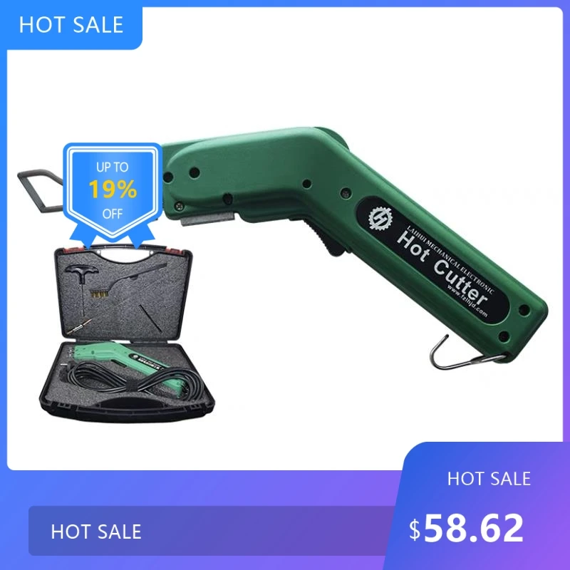 

07292025 100W 220V Portable Hand-Held Heat Knife Fabric Rope Cutter Durable Hot Heating Tool for Banner Material C