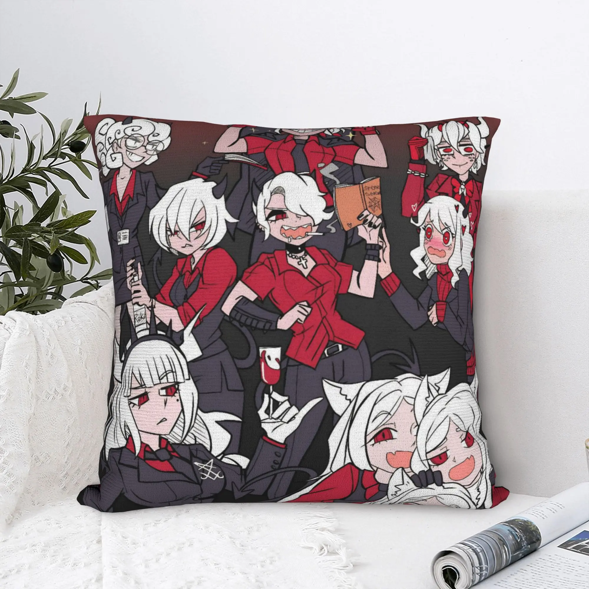 Soft Helltakers Lucifers Cerberus Game Pillowcase Polyester Cushion Cover Decorative Anime Throw Pillow Case Cover Drop Shipping