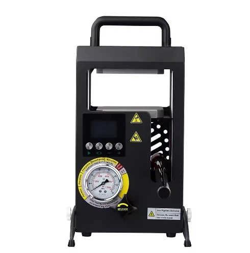 Handheld Oil Extract Heat Press Machine with Aviation Aluminum Alloy 7075 Heat Plate 15x15cm Herb Garden Use