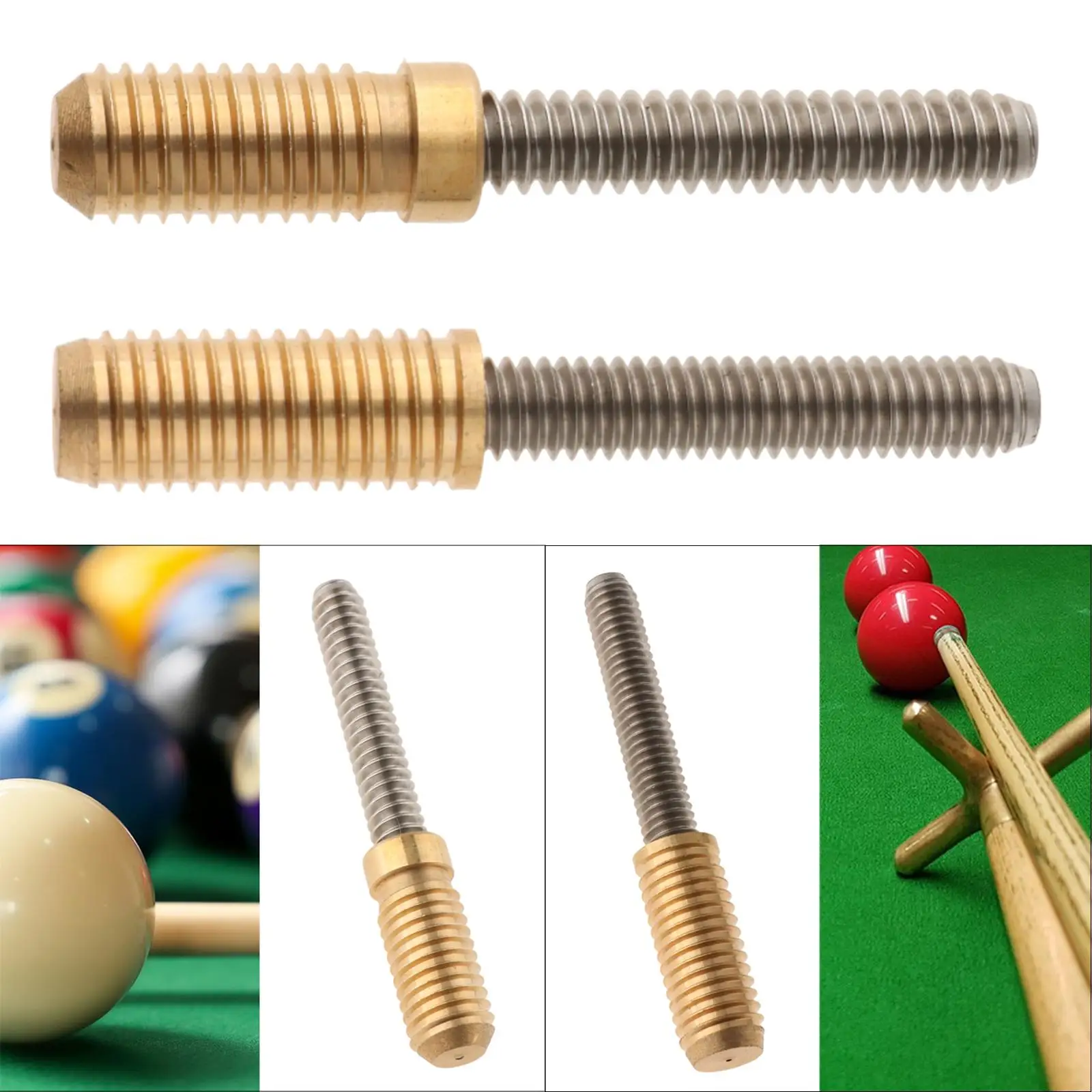 Biljart Pool Cue Joint Pin Insert Pool Cue Joint Schroeven Stevige Lichtgewicht As Fittings Biljart Verlengschroeven