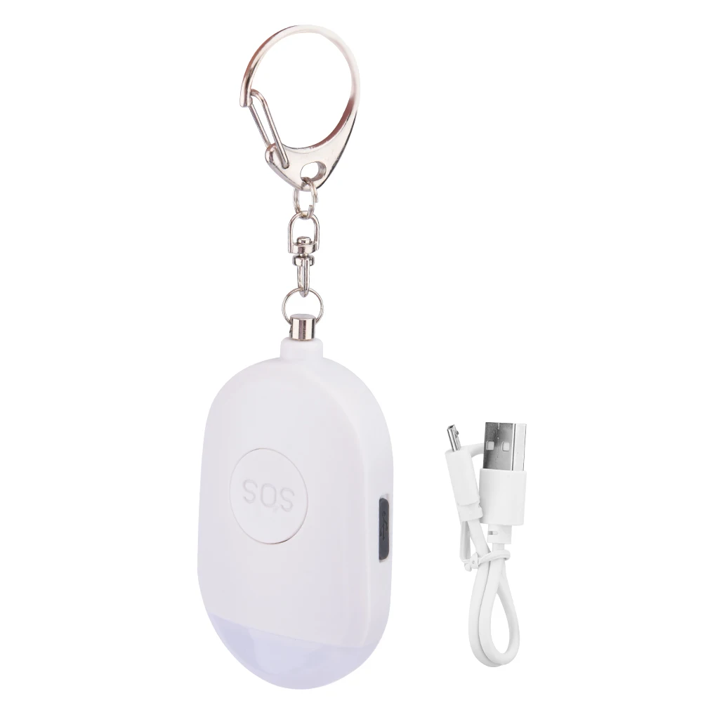 อุปกรณ์ป้องกันไซเรนแบบพกพายูเอสบีแบบชาร์จไฟได้ป้องกันหมาป่าสำหรับผู้หญิงเดินทางขนาดเล็กที่ปลอดภัย