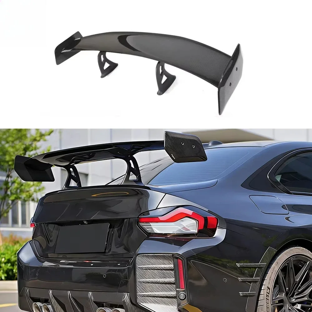 G87 M2 Dry Carbon Fiber  High Wing Tail Car Bumper Rear Spoiler Wing for  M2 CS Tail M240i M Sports Coupe 2-Door 2022-2025