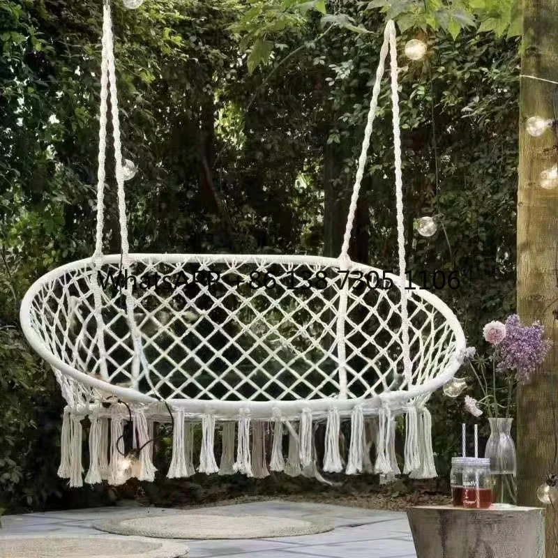

Двойное кресло-качалка для отдыха на открытом воздухе, одинарная подвесная корзина, кресло-качалка для двора, балкона, B & B, гондола в помещении