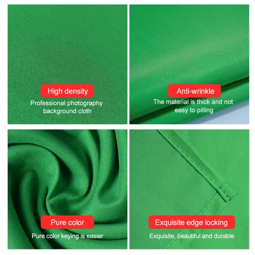 Imagen 2 del producto Fondo montado en la pared para fotografía telón de fondo tela estudio vídeo Fond foto blanco/negro pantalla verde muselina papel de tiro