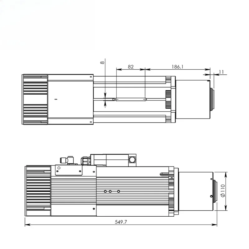 High Precision 9KW ATC Spindle Motor ISO30 Ceramic Bearings 220v/380v Automatic Tool Change for CNC Machining Equipment