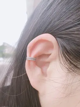 2/包 簡約耳環耳環 女童 CZ 耳夾 無耳洞耳環 無耳洞女耳骨耳環 8 最佳銷售 氣袖 - №5