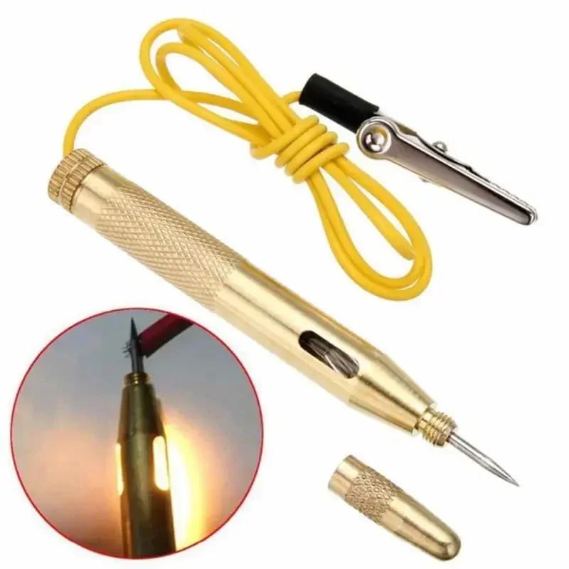 DC 6V 12V 24V Car Light Circuit Tester Lamp Voltage Copper Test Pen Detector Probe Circuit Voltage Maintenance Inspection Tool