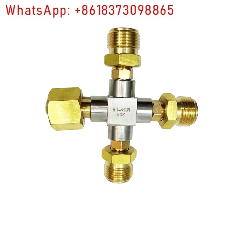 

Adapter G5/8 gas cylinder three-way one-to-four shunt valve cylinder accessories inner teeth to outer teeth five-way, four-way