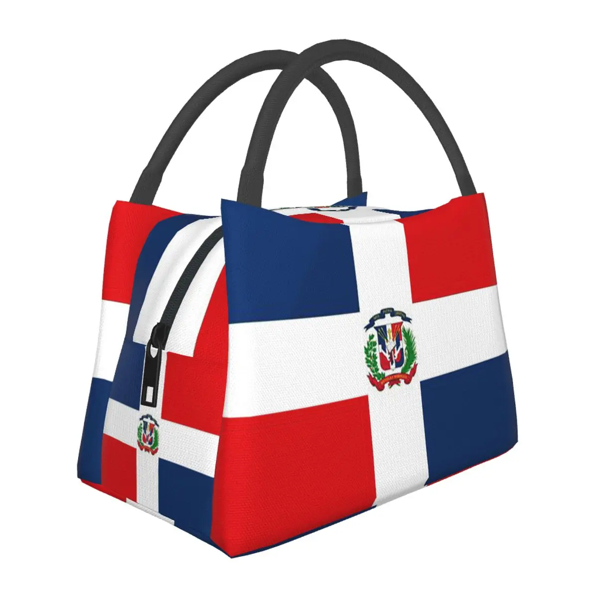

Изолированная сумка для обеда с флагом Доминиканской Республики для женщин, контейнер для пикника, коробки для хранения еды, портативный контейнер-холодильник, термосумка для обеда