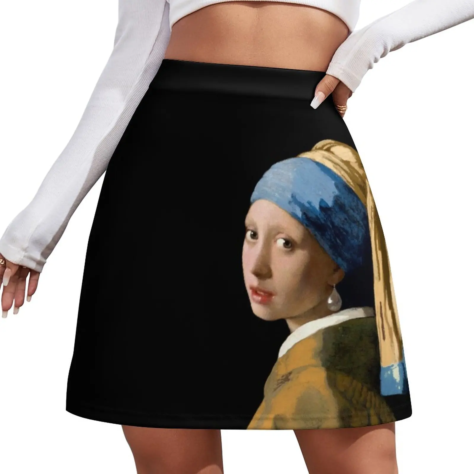 Girl With A Pearl Earring Mini Skirt girls skirt midi skirt for women luxury women skirts