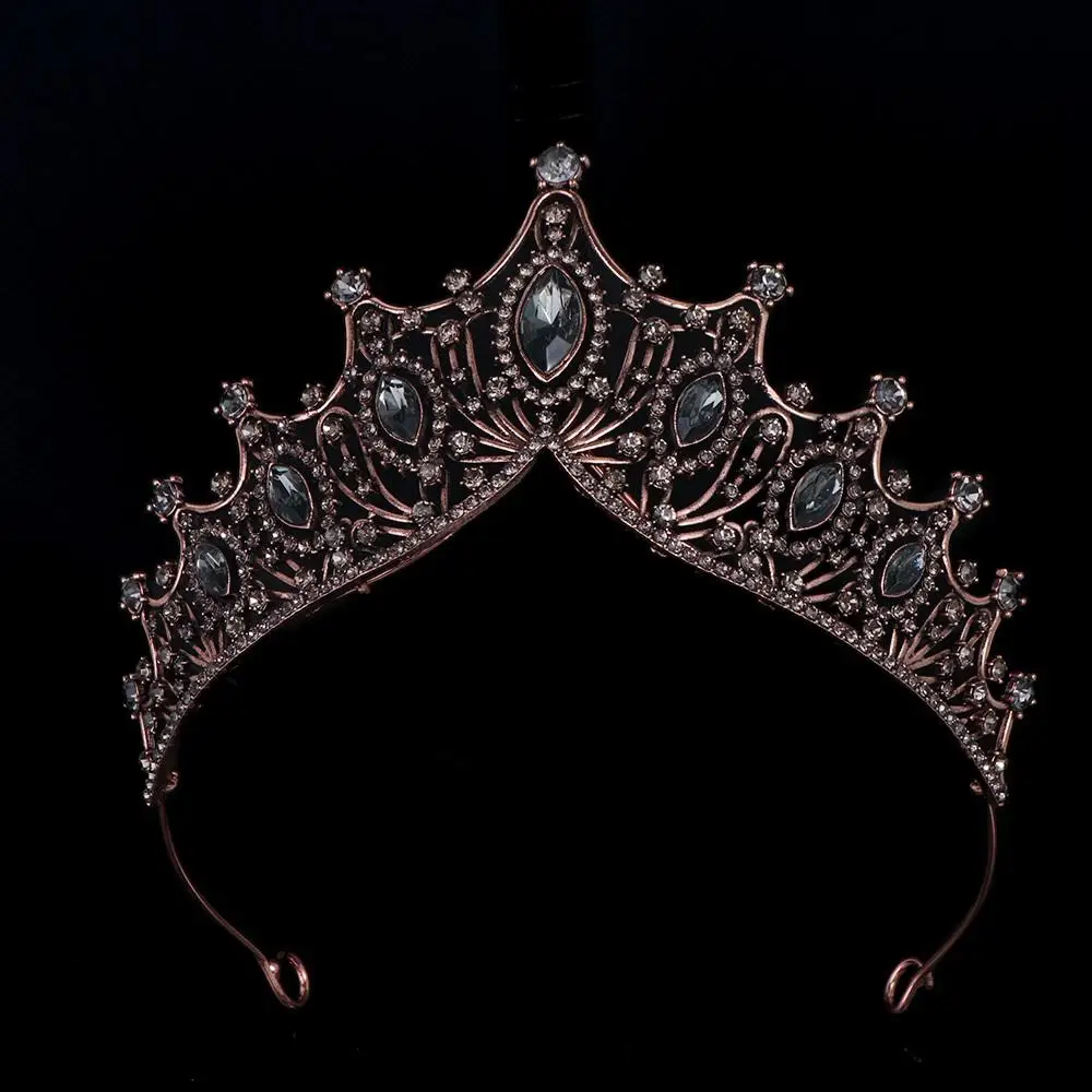 Rhinestone Zircon Temperament Crown Headband Wedding Headband Korean Hairbands Baroque Princess Headband Women Hair Hoop