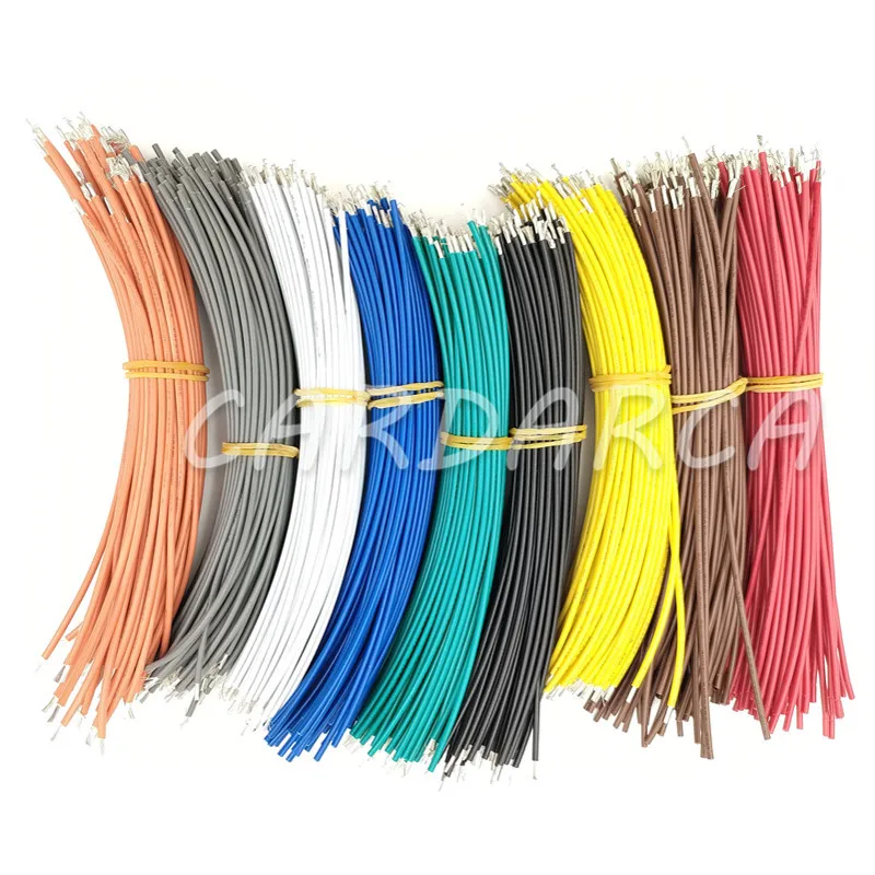 50Pcs 18AWG Copper Wire UL1007 80°C 300V Electric PVC Wires Electrical Tinned Coated Cable 15CM