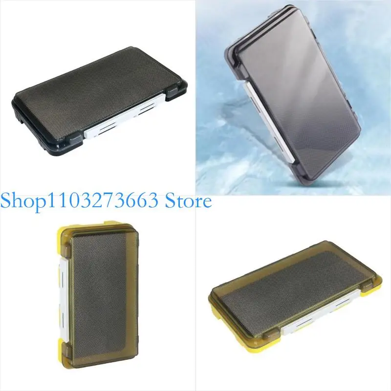

R6FE Double-side Fishing Tackle Box Sponges Pad Fly Fishing Box Jig Head Hook Storage Organizers Waterproofs Baits Box