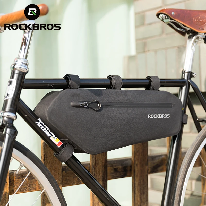 ROCKBROS Cycling Top Tube Bag Waterproof MTB Road Triangle Pannier Bike Bag Large Capacity Storage Bags Front Frame Cycling Bag