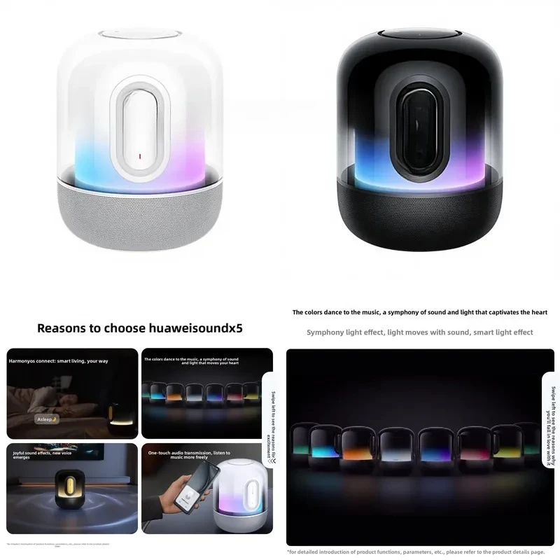 New Smart Speaker 160W Home Desktop Pleasant Sound Quality Wireless Audio System for Living Room Bedroom High Fidelity Bass
