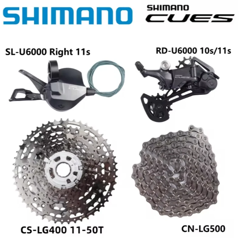 Shimano U6000 U6020 Mini Groupset 10s 11s SL RD-U6000 CUES Series CS LG400/LG300 Cassette LG500 Chain 10/11Speed MTB Bike Part