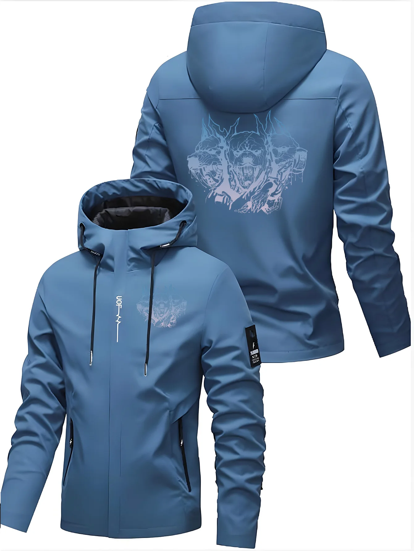 

Новинка 2026, мужская куртка европейского размера на весну и осень, простая рабочая одежда, топы, модная толстовка с капюшоном, спортивная повседневная рубашка для мужчин