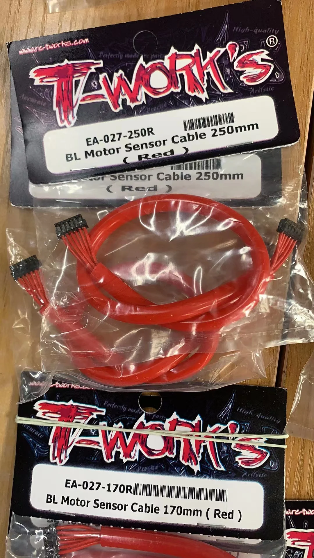 T-work's 80/120/170/200/250/300mm brushless motor silicone tube induction wire, induction wire