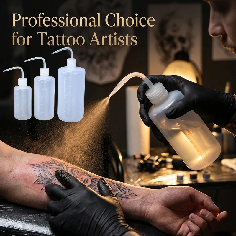 

Бутылки-дозаторы для тату-машинок и очистки ресниц, 1000/500 мл, пластиковые, для лабораторий и макияжа