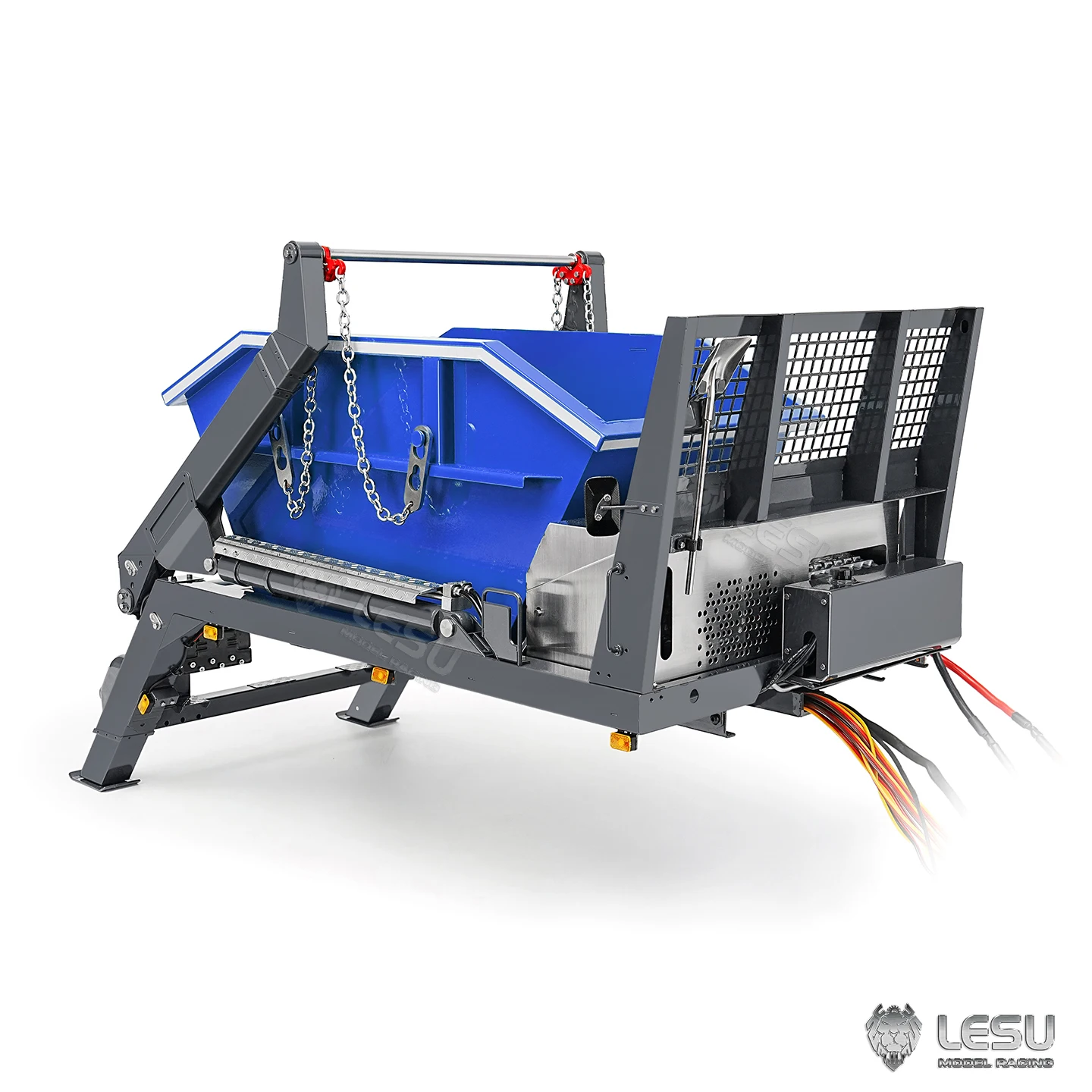 دلو معدني 4CH صمام النظام الهيدروليكي ل LESU Z0066 1/14 RC الهيدروليكية سوينغ الذراع القمامة تفريغ التحكم عن بعد تخطي محمل جزء