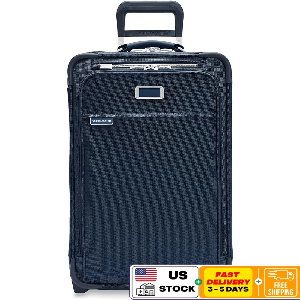 

Expandable 22" 2-Wheel Carry On Luggage Softside Rolling Bag Business Travel USB Pocket Suit Compartment Durable Design