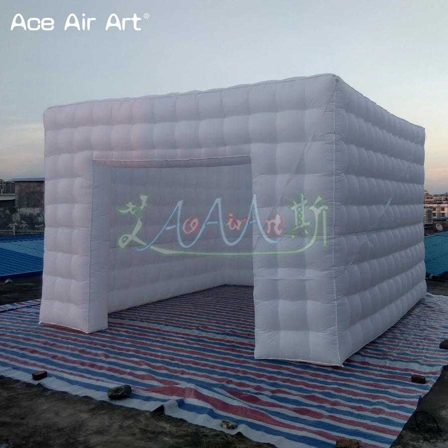 Large Inflatable Square LED Light, Night Club Cube, Party Tent for Carnival, Advertising Decoration, Outdoor, White