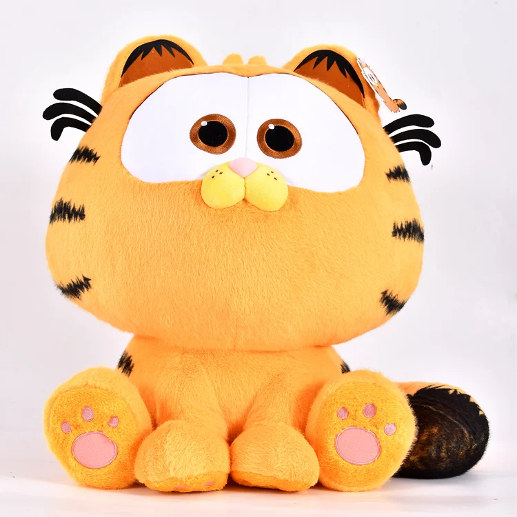 Garfield família pelúcia gato preguiçoso boneca de pelúcia anime simulação gatinho peluche kawaii brinquedos hobbies decoração para casa presentes de natal para crianças