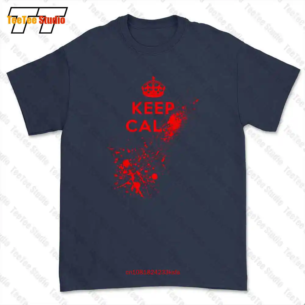 Keep Calm Blood Dead Halloween Fancy Dress Zombie T-shirt Tee 4OE4