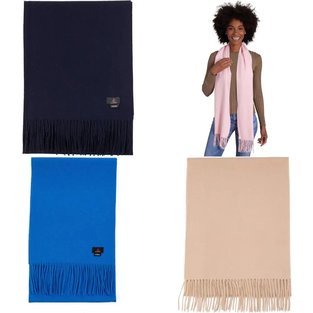 

Ультратонкий шарф из смеси кашемира из мериносовой шерсти — роскошная легкая ткань, 72 x 12 — мягкий и теплый аксессуар