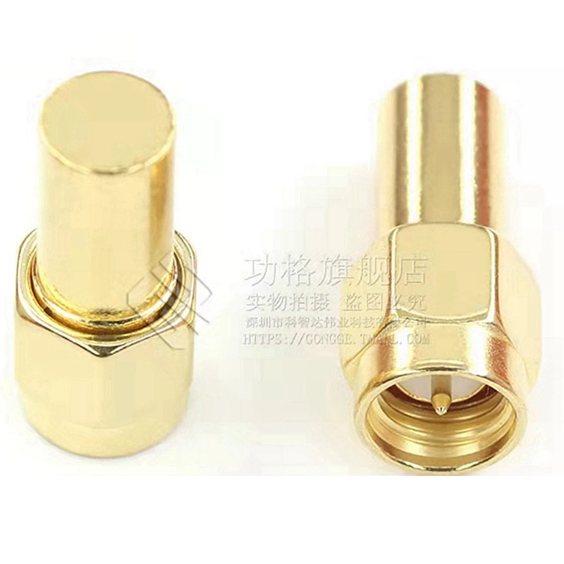 1PCS Load 1W 6/10/18GHz 50 Ohm SMA/RPSMA Male Connectors Brass/Stainless steel RF Termination Dummy Cap Accessories High Quality