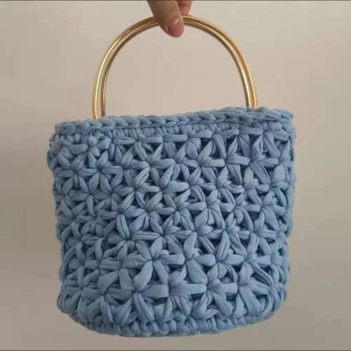 Imagen 2 del producto Asa de Metal en forma de D para bolso hecho a mano, marco de costura, accesorios para bolso, asas para bolso, 2 uds.