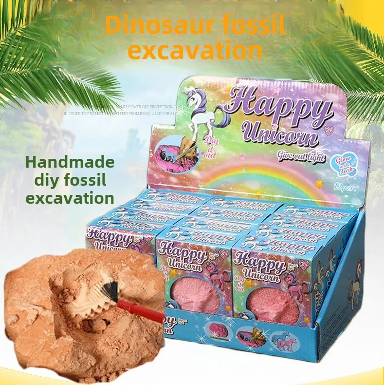 Children's Day Gift Dinosaur Egg Archaeological Digging Toy Unicorn Ancient Buried Treasure Student Toys Wholesale