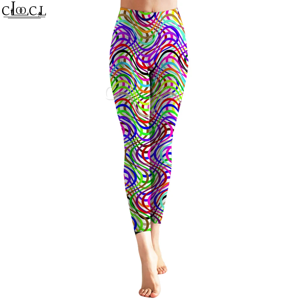 CLOOCL Leggings Pantalones de yoga para mujer Patrón de árbol de Navidad Pantalones con estampado 3D Pantalones transpirables ajustados Leggings sin costuras