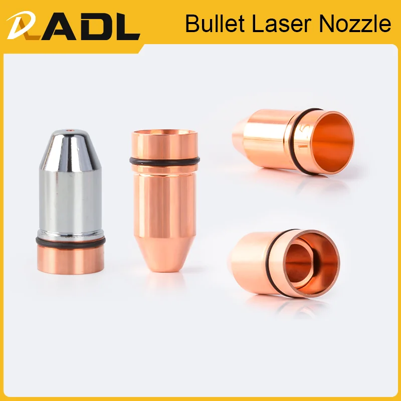 ADL 10pcs/lot Bullet Single Double Laser Nozzle Lasermech Raytools BT210 Laser Cutting Nozzles For Fiber Metal Machine Head