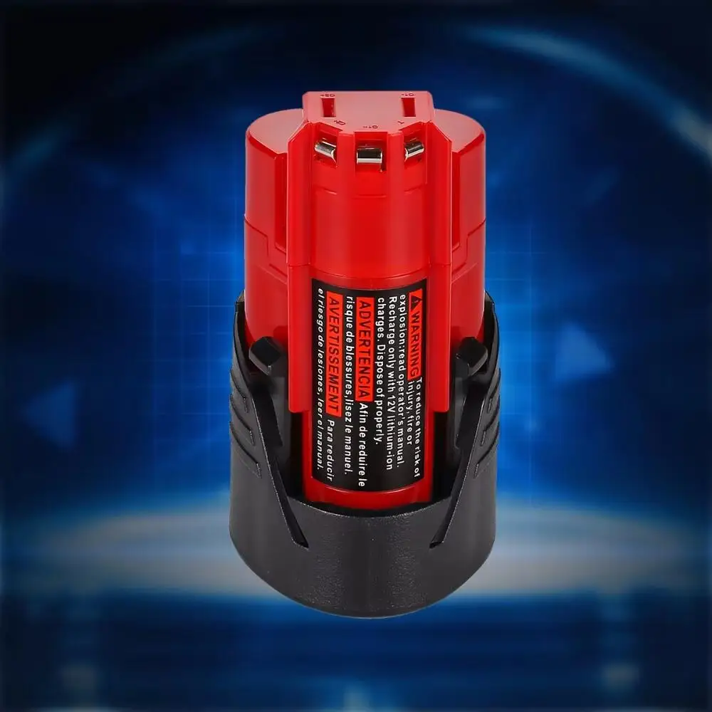 2000 мАч, 12 В, 12 В, литий-ионный аккумулятор M12 для аккумуляторных электроинструментов Milwaukee 48-11-2401 48-11-2402 48-11-2411 M12 XC, БЕСПЛАТНАЯ ДОСТАВКА