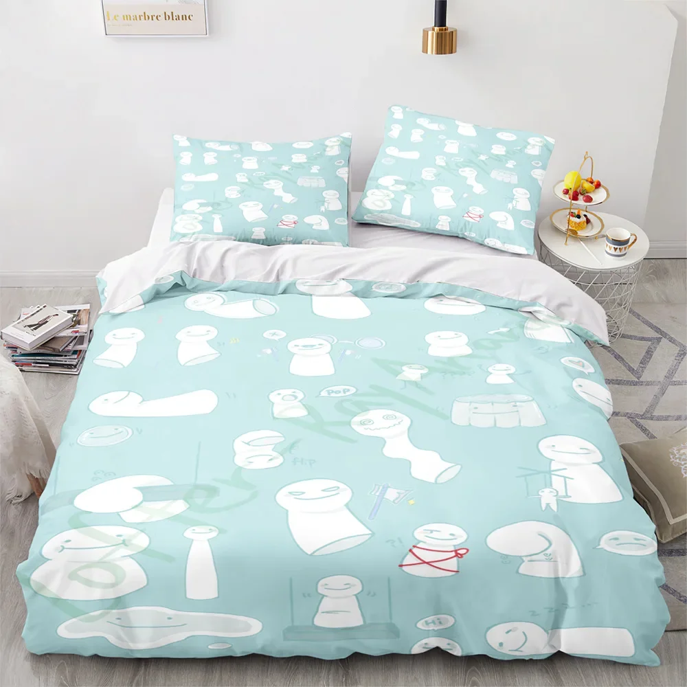 

Комплект постельного белья с 3D принтом мультфильма GeorgeNotFound Dream Merch Ranboo, пододеяльник Double Twin Full Queen King, пододеяльник для взрослых и детей